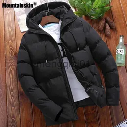 Men's Down Parkas Mountainskin Winter Men's Thick Jacket Mens Casual Hooded Warm Windbreaker Parkas Fashion Slim Fit Coats Male High Quality MT023 J231024