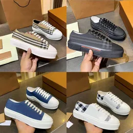 Tasarımcı Sneaker Erkek Baskı Kontrol Pamuk Spor ayakkabıları Kadınlar Sıradan Ayakkabı Vintage Dantel Up Klasik Kafes Siyah Beyaz Açık Ayakkabılar Kutu No288 ile En Kalite
