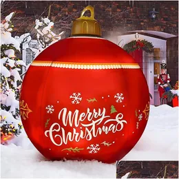 Christmas Decorations 60Cm Outdoor Inflatable Decorated Ball Made Pvc Nt Light Glow Large S Tree Toy 221123 Drop Delivery Home Garde Dh0D5