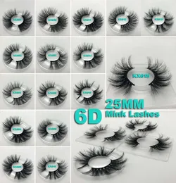 2019 Najnowsze 25 mm Premium 5D rzęsy norki Soft Natural Gruby krzyżowe ręcznie robione rzęsy 3D z rzęsami z rzęsami 15 Style6371155