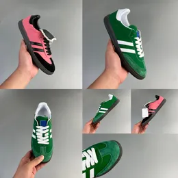 Tasarımcılar Reklam Vintage Style Klasik Casik Ayakkabılar Kadınlar Yeşil Beyaz Açık Eğitim Ayakkabıları Boyut 35-40