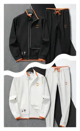 Mens Run Run Tracksuit 팬츠 조깅 정장 2 PCS 트랙 슈트 가을 겨울 의상 스포츠웨어 실행복복 느슨한 착용 의류 남성