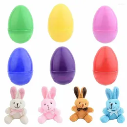 Nowością pozycje 1PC Easter Egg Plastikowe jajka Zabawna zabawka Kreatywny wystrój prezentu dla dzieci Przyjaciele