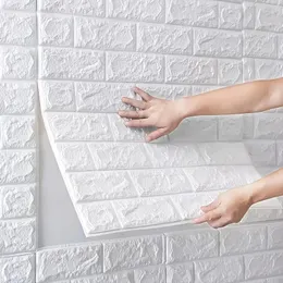 Adesivos de Parede 38535cm 3D Adesivo Papel de Parede Autoadesivo Espuma Macia Tijolo DIY Casa Cozinha Sala de Estar Decoração À Prova D 'Água Criança Crianças 231023