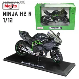 Other Toys Maisto 1 12 KAWASAKI NINJA H2R Motorcycle Alloy Diecast Model Toy with Base Simulation Motorbike Collection Gift Toys 1/18 ScaleL231024