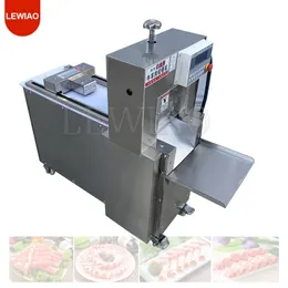 Kommersiellt CNC Beef Mutton Roll Slicer Machine Cut Ham Lamb Meat Slicer Justerbar tjocklek