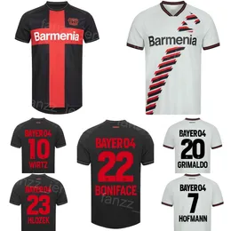 23-24 Equipo del club 04 Bayer Leverkusen 22 BONIFACE Camiseta de fútbol 7 HOFMANN 20 GRIMALDO 4 TAH 30 FRIMPONG 25 PALACIOS WIRTZ HLOZEK KOSSOUNOU TAPSOBA Kits de camiseta de fútbol
