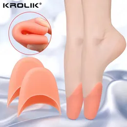 Shoe Parts Accessories 1Pair Style Toe Protector Silicone Gel Pointe Cap Cover For Toes Soft Pads Protectors Ballet Shoes Feet Care Tools 231024
