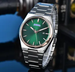 Relogio Masculino Luxury Full Stainless Steel Watches屋外クロノグラフクォーツバッテリープロフェッショナル3つのスティッチDeisgn ClassicWリストウォッチReloj de Lujo