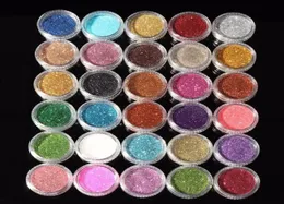 30st blandade färger Pigment Glitter Mineral Spangle Eyeshadow Makeup Cosmetics Set Make Up Shimmer Shining Eye Shadow 20188373709