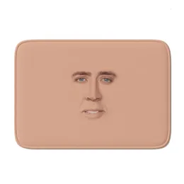 Bath Mats Gaslight Gatekeep Girlboss Nicolas Cage Full Face Bath Mat Non Slip Absorbent Cozy Velvet Bathroom Rug Shower Carpet 60 x 40 cm 231024