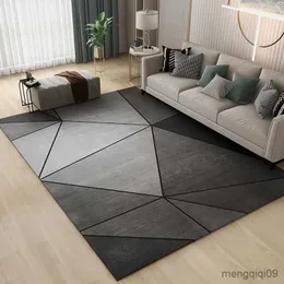 Teppich Geometrischer Teppich für Wohnzimmer Anti-Rutsch-Musterdruck Innenteppiche Home Bodenmatte Sofa Teppiche Tapis Tapete Peludo R231024