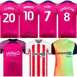 23 24 Club Team Sunderland Soccer 20 Jack Clarke Jersey 17 Abdoullah Ba 24 Daniel Neil 7 Jobe Bellingham 1 Anthony Patterson Football Shirt Kits Custom Name Number
