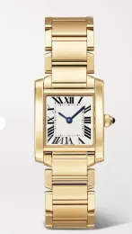 U1 najwyższej klasy AAA Men kobiety Diamond Bezel Watch Hot New Tank Series Top Fashion Casual 32 mm 27 mm 24 mm Real skórzany kwarc Montres de Ultra cienki Lady Wristwatch Gold T455