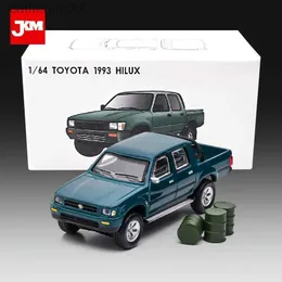 その他のおもちゃjkm 1/64トヨタハイラックスモデルカーアロイアロイダイキャストおもちゃクラシックスーパーレーシングカーチルドレンgiftsl231024