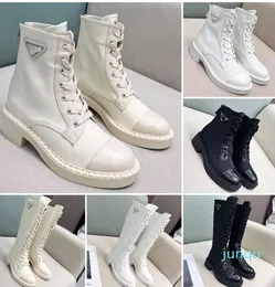 Fashion Long boots ankle boot luxury Leather rubber high-quality Brushed boots Size 35-41