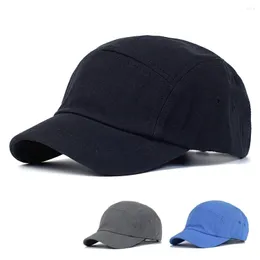 قبعات الكرة القطن الصلبة القصيرة Brim Breim Cap Men Women Add Dad Dad Hat القابلة للتعديل على نمط السائق