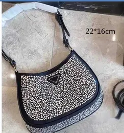 Bolsas de ombro Bolsas de diamante Hobos Beads Crossbody Bag Bolsa de contas brilhantes