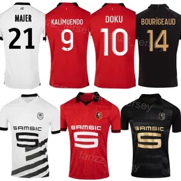 23-24 Club Stade Rennais 34 SALAH Fußballtrikot 9 KALIMUENDO 14 BOURIGEAUD 10 GOUIRI 22 ASSIGNON 33 DOUE 11 BLAS 5 THEATE 23 OMARI 21 MATIC TRUFFERT Fußballtrikot-Sets