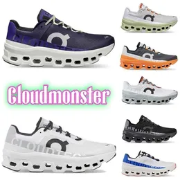 On Running Cloudmonster Shoes hombres On Cloud monster entrenamiento ligero y cruzado Undyed White ceniza verde Runner Ouof zapatos blancos tns