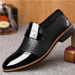 드레스 슈즈 wnfsy 남자 정식 로퍼 웨딩 특허 가죽 옥스포드 혼돈 hommes en cuir zapatillas