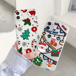 Cell Phone Cases New Year Case For Samsung Galaxy S23 A50 A70 A51 A10 A73 A22 A04 A71 A72 A40 A23 S22 S10 S9 S20 Plus Ultra S8 S10e ChristmasL231024