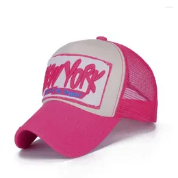 Bollmössor Xeongkvi Korean Hole Letter Net Baseball Cap vår sommarmärke Snapback Cotton Lover Hatts för kvinnor och män mesh hatt