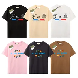 メンズデザイナーTシャツラグジュアリーブランドGU Tシャツメンズレディース半袖ティーサマーシャツヒップホップストリートウェアトップスショーツ服