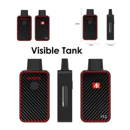 Nytt mode 4 ml 5 ml D8 D9 HHC tjock olja tom engång keramisk spole mod pod förvärmningsfunktion förångare tomvape penna kit påfyllningsbar enhet synlig vape pod tank