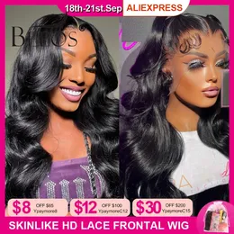 Lace Wigs BEEOS 36in 250 Body Wave 13x6 HD Frontal Wig Preplucked 13x4 Human Hair For Women Melt Skin Brazilian 231024