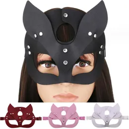 Halloween Fox Party Mask Sexy Cosplay Masks Rabbit Ears PU Masks Men's and Women's Bar Nightclub Costume Accessories