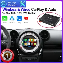 New Car Wireless Apple CarPlay Android Auto For Mini Clubman Countryman Hardtop Cooper John Cooper For CIC NBT EVO System Cay Play