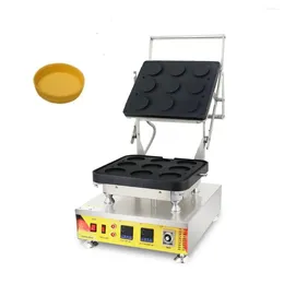 Bread Makers Model 840 3200W Commercial Non Stick Coating Cheese Tart Machine 9 Holes Digital Tartlet