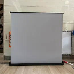 最高品質110 "16：9 120" 4：3 ALRプルアップタブテンションプロジェクタースクリーンホームシネマ展示屋外の黒いシェル