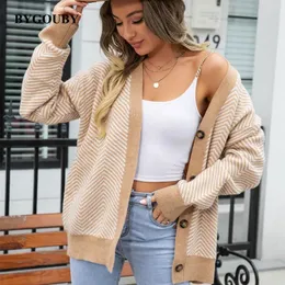 Women's Sweaters BYGOUBY S-XL Oversized Women Cardigan Sweater Autumn Winter Christmas Cardigans Single Breasted Elegant Female Jumper Outfit 231023