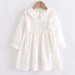 Abiti da ragazza LOVE DDMM Ragazze Bambini Indossano Dolce Abito da principessa a maniche lunghe scavato Abbigliamento per bambini Abiti da festa Abiti Costumi per bambini