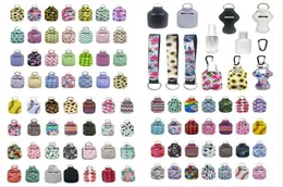 163 Styles Customize Neoprene Hand Sanitizer Bottle Holder Keychain Bags 30ml Hand Sanitizer Bottle Chapstick Holder With Softball5526132