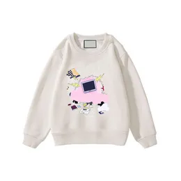 Luksusowy projektant bluza Chirdens Kid Kid Okoła szyi pullover baby bluzy chłopcy dziewczęta drukowanie top z długim rękawem ESSKIDS CSD2310246