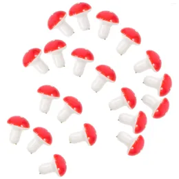 الزهور الزخرفية 20 pcs toy mini po prop فطر مزيف ديكور صغير محاكاة نموذج متعدد الوظائف