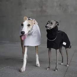 Hundkläder Lätt Greyhound Raincoat vindtät vattentät hundjacka Whybit Italian Greyhound kläder Lyxiga hundkläder 231024