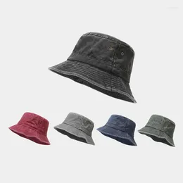 Berretti lavati vecchio cappello da pescatore Casual Patchwork Sport all'aria aperta Berretto alpino