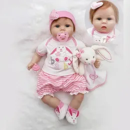 Dockor Baby Boys and Girls Silicone Born Children's Toys Sweet Simulation Födelsedagspresent Jul 231024