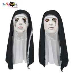 Cosplay Eraspooky The Consiguring Horror Barror Nun Latx Mask Props Props for Game Game Roombreak Party Cosplay Meargearcosplay