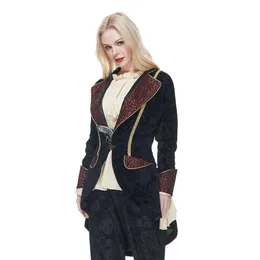 cosplay Eraspooky Medievale Donna Pirata Vampiro Giacca Cosplay Costume di Halloween per adulti Festa di Carnevale Steampunk Gotico Vittoriano Cappottocosplay