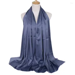 Harvor Satin Scarf For Women Girls Students Lady Autumn Classic Solid Color Long Winter Fashion Soft Female Wraw Shawls