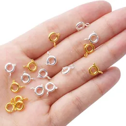 Chiusure Ganci 200 Pz Anello a molla Chiusura Connettore Fai da te Creazione di gioielli Accessori Gioielli Risultati dei gioielli Componenti Dhngp