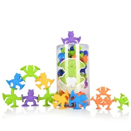 Baby Bath Toys 24st Toddler Bath Toys Bear Suction Cup Toy Baby Sorting Stacking Game Sensory Toy Building Block Preschool Learning Toy 231024