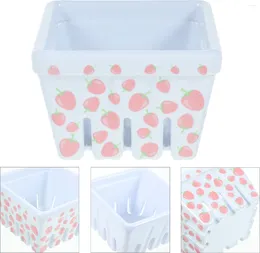 Dinnerware Sets 2 Pcs Fruit Basket Dried Plate Bowl Tray Holder Grade Melamine Material Snack Berry Storage Vegetable Holders