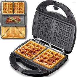 Producenci chleba Mini Sandwich Maszyna 750W Breakfast Maker Home Light Food Multi Cookers Toasters Waffle Electric Piece Placie naleśnik
