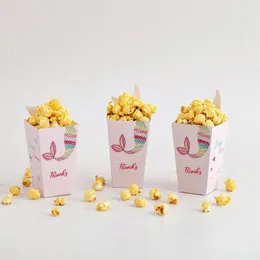 Confezione regalo 48/96 pezzi Scatole di popcorn con sirena 11,5x5x7 cm Scatole di caramelle Decorazione per feste di compleanno Confezione regalo di Natale Scatola preferita dai bambini 231023